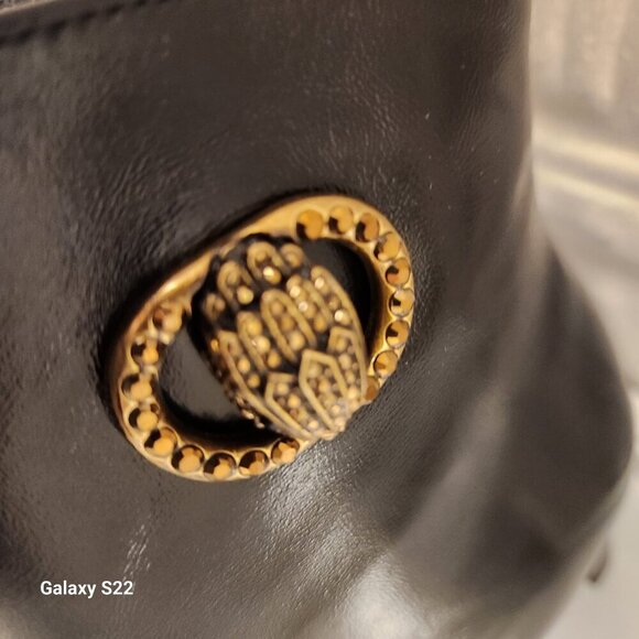 Kurt Geiger London Black Leather Chelsea Square Toe Booties. NIB. Various. - Picture 5 of 13